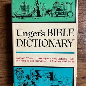 Ungers’s Bible Dictionary • Vintage • 1967 • HC Book W/ DJ • Moody Bible